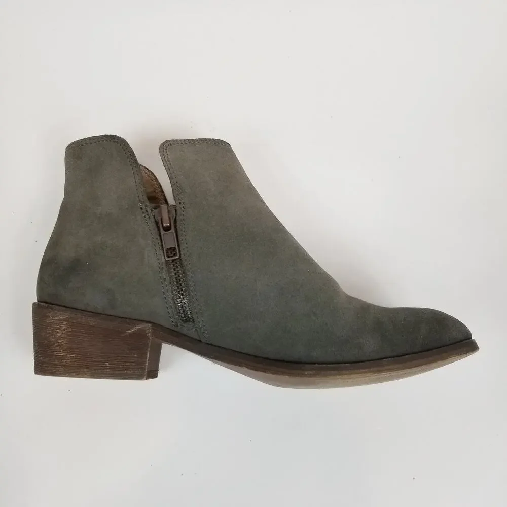 Splendid Hamptyn Women's Gray Suede Ankle Boots Size 6